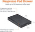 50 Amazon Basics Nespresso OriginalLine Coffee Pod Storage Drawer Holder, Capsule Capacity, Black