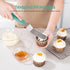 U-Taste Icing Spatula Set with 6", 8", 10" Blade, 18/0 Stainless Steel Angled Cake Decorating Spatula Set of 3