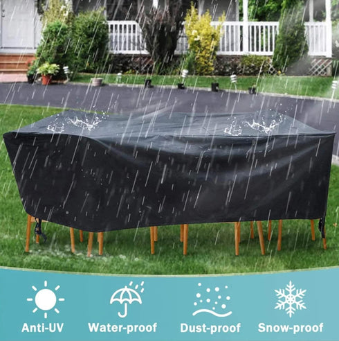 31L 34W 37H armless 31 inches 34 inches 37 inches UV-Proof Waterproof Furniture Patio Cover x x Breathable dust Proof