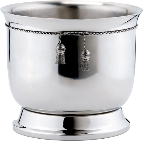 Old Dutch International Double-Walled Wine Cooler with Tie Knot, Stainless Steel, 8.5" x 9.75" dia by Old Dutch International
