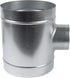 8'' Inch Duct T-Joint Splitter to 4" Inch 90° Degree Branch Connector for Exhaust Systems, T-Shaped Metal Junction