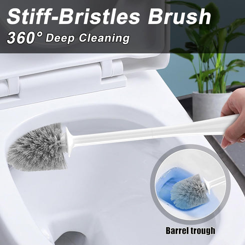 Set, 2 1 NEWE Toilet Brush and Plunger in Toilet Plunger Heavy Duty, Toilet Brush and Holder with Hidden Tweezers