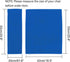 2 Set 20cm 52cm 52cm 41cm STAY GENT Replacement Cover Canvas for Directors Chair, X + X Blue