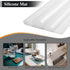 YACEYACE Large Silicone Mats for Kitchen Counter, 2Pcs 25"x 17" Frosted Silicone Craft Mats, Heat Resistant
