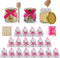 MISTGLAS Mini Honey Jars with Dipper- Small Honey Jars for Baby Shower Party