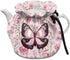Gradient Butterfly Breakfast Kettle Cover, Pink Insulated Bag for Teapot, Easy to Clean, Perfect for Afternoon Tea