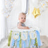 1st One Silly Goose High Chair Banner - Rustic Blue Ribbon Tassel Garland, NO DIY Required, Birthday Decoration