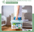 15QT ANYPROLUS Clear Medicine Organizer Box with Handle, Plastic Medicine Container with Tray First Aid Box Empty