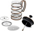 OVENTE 27 Ounce French Press Coffee & Tea Maker, Durable Borosilicate Glass, 4 Filter Stainless Steel Plunger System