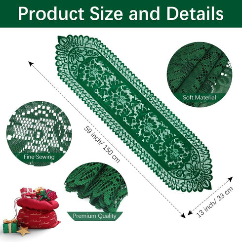 St Patricks Day Table Runner Green Lace Table Runner Farmhouse Table Runners Dresser Scarf Cotton Woven Coffee Table