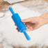NUOMI Kids Rolling Pins for Baking Playdough, 2 Pack Non-Stick Silicone Small Rolling Pins, Random Colors