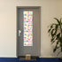 2 Pcs Blackout Lockdown Shades, Classroom Door Window Cover Curtains for Glass Doors, Darkening Drapes 8 x 36 Inches