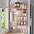 IYEBAU Magnetic Spice Rack for Refrigerator,8 Pack Magnetic Fridge Shelf, Moveable Spice Organizer
