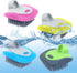 4 Aodaer Pieces Vegetable Brush Potato Scrubber Brush Silicone Hard and Soft Side Fruit Cleaning Tools for Delicate