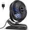 BESKAR USB Clip on Fan, Portable Small Fan with Cord, 3 Speeds Strong Airflow, Sturdy Clamp for Desk