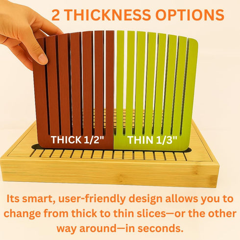 Bread Slicer For Homemade Bread - Compact Sourdough Bread Cutter - Adjustable Homemade Bread Slicer Guide