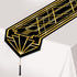 Beistle 59907 3 Piece Printed Great 20's Table Runners, Black/Gold, 11" x 6'