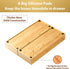 Umilife Bamboo Kitchen Utensils Organizer, Extra Long Flatware Cutlery Storage Box, Multi-Use Drawer Divider (Set of 2)