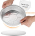 Premium 7-Inch Aluminum Round Foil Pans with Paper Lids, 60pcs Disposable for Roasting Baking