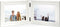Double Horizontal White Wood Picture Frame 5x7 - 4.5x6.5 Opening Foldable Photo Frame for Landscape View