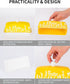 Countertop TEATALK Ceramic Butter Dish, Ideal for Use, Holds Standard Butter Sticks, Yellow