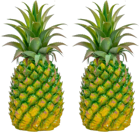QIRMIZI 2 Pack Artificial Pineapple -Simulated Fruit Decoration, Lifelike Fake Fruit Model, Perfect