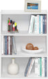 Furinno Pasir 3-Tier Open Shelf Bookcase, Plain White, Modern Storage Solution