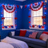 33ft 100 4th 16 LAMPHOME Red White Blue String Lights, LED of July Patriotic Fairy Lights Plug in, Lighting Modes