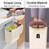 2.4 Counter Tiyafuro Gallon Kitchen Compost Bin for Top or Under Sink, Hanging Small Trash Can with Lid
