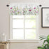 Floral Kitchen Curtains Valances, Wildflowers Spring Watercolor Flower Plants, 42" W x 12" L