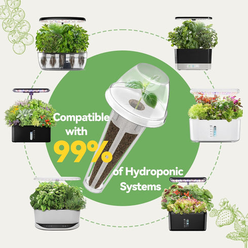 12-Pod 400+ inbloom Fruit Seed Pod Kit for AeroGarden, iDOO, Ahopegarden Hydroponic Growing System, Included