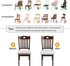 Stretch Chair Seat Covers 4 PCS, Removable Washable Anti-Dust Dining Room Cushion Slipcovers (White)