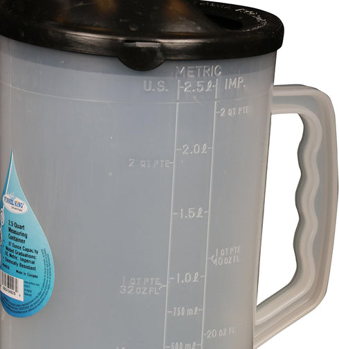 WirthCo 94026 Funnel King Heavy Duty Graduated Measuring Container - 87 oz. Capacity with Black Spout