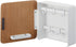 Yamazaki Home Square Magnetic Keychain Organizer | Steel + Wood | Key Storage, One Size, Ash