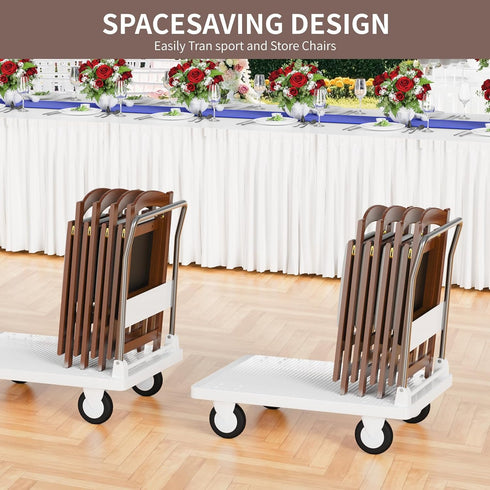 VTV Commercial Wooden Folding Chairs with Padded Cushion,Foldable Portable Chair Bamboo Folding for Indoor and Outdoor