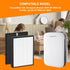 AP-B102 True HEPA Replacement Filter Set, Compatible with Alexapure Breeze AP-B102, 3-IN-1 Air Filter for Home