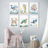 Joocrise Set 6 8x10 Inch Nursery Sea Animal Wall Decor of Ocean Watercolor Canvas Wall Art Baby Boys Room Wall Art