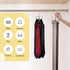Space Saving Belt Hanger Organizer for Closet, Max 24 Storage Capacity, Rotating Rack for Hanging Belts, Ties, Silver