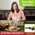 Spring Chef Stainless Steel Magnetic Measuring Spoons Set with Strong N45 Magnets, Heavy Duty Kitchen Gadgets, Set of 8