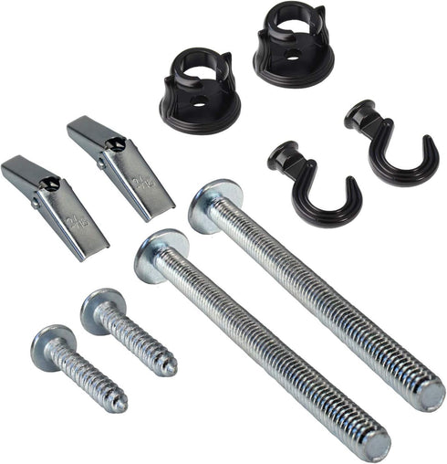 Swivel Hook Hangers, Multi-functional for Hanging - 2 Sets Per Pack, Black