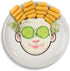 Ms. Food Face Kids' Dinner Plate - Fun Ceramic Design