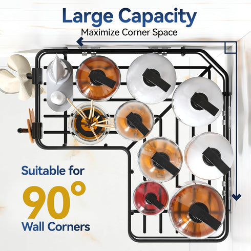 5-Pack YASONIC Corner Shower Caddy, Adhesive Rustproof Stainless Steel Shower Organizer with Soap Holder, No Drilling