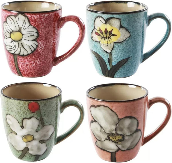 Ceramics 12oz Cappuccino Mug,Coffee mugs,Tea mugs,Kiln Glazing Process,Microwave and Dishwasher Safe, Perfect