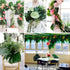 OurWarm 24pcs Large Artificial Tropical Palm Leaves, Faux Safari Leaves Monstera Fake Leaves for Birthday Party Safari