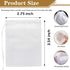 300 Pcs Disposable Tea Filter Bags for Loose Leaf Tea, Empty Tea Bags Suitable for Spices, Herbs, Bring Tea Spoon (3.54