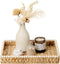 StorageWorks Rectangle Decorative Trays for Home Decor Farmhouse, Wicker Coffee Table Tray