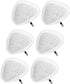 Fushing 6Pcs Steam Mop Pads - Reusable Washable Microfiber Replacement Pads for Steamboy X5 H2O H20 S302 S001