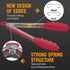 Hotec Premium Stainless Steel Locking Kitchen Tongs with Silicone Tips, Set of 3 - 7", 9", and 12"