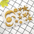Moon Stars Sun Face Silicone Fondant Mold, Chocolate Candy Gumpaste Tool for Cake Decorating, Epoxy Resin DIY