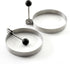 Norpro Stainless Steel Round Egg/Pancake Rings, 3.75", Silver